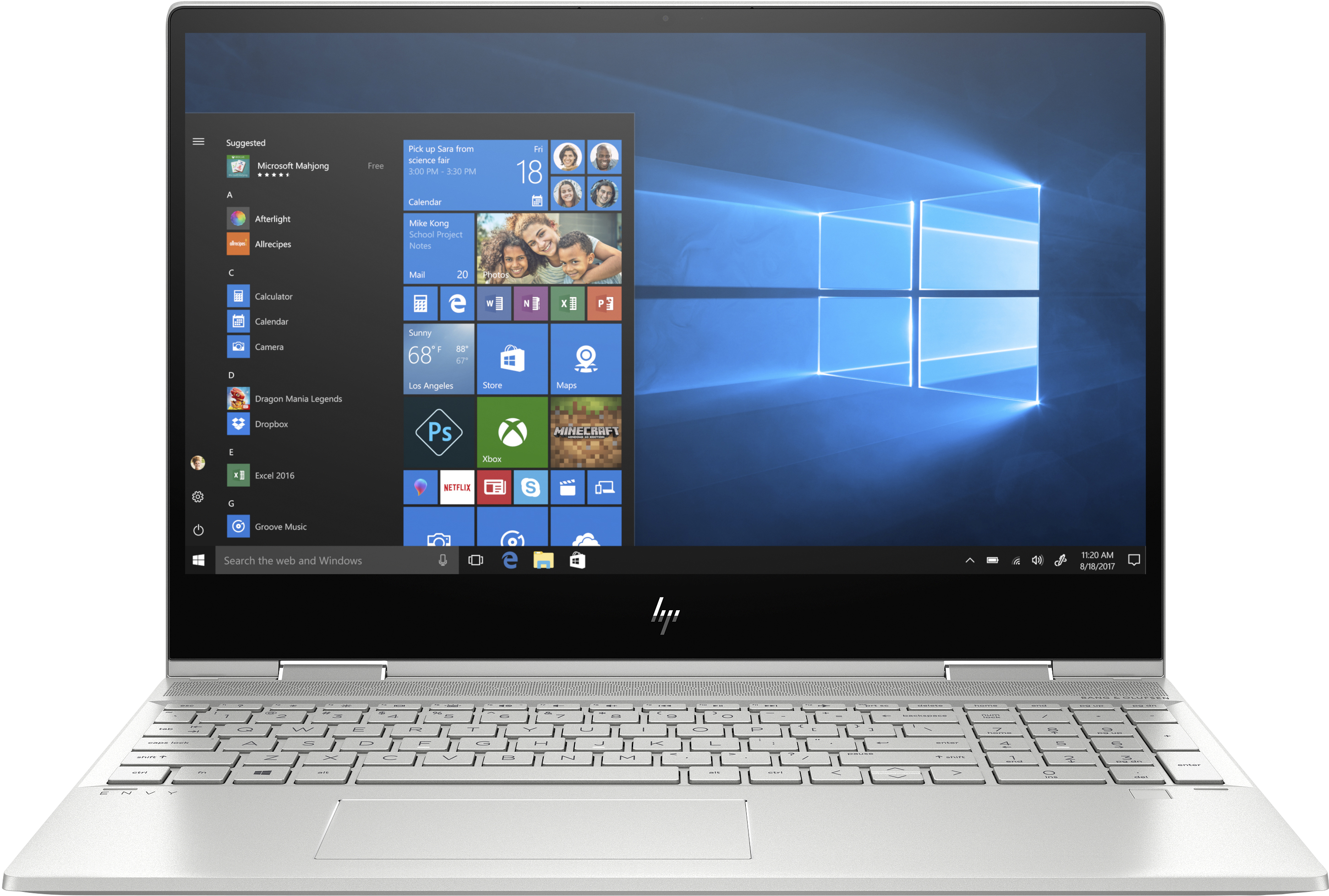 HP 7WE20EA Envy x360 15-dr1004nt 15.6" i7-10510U 8GB Ram 512SSD MX250-4GB FHD Win 10 İkisi Bir Arada Laptop Gümüş