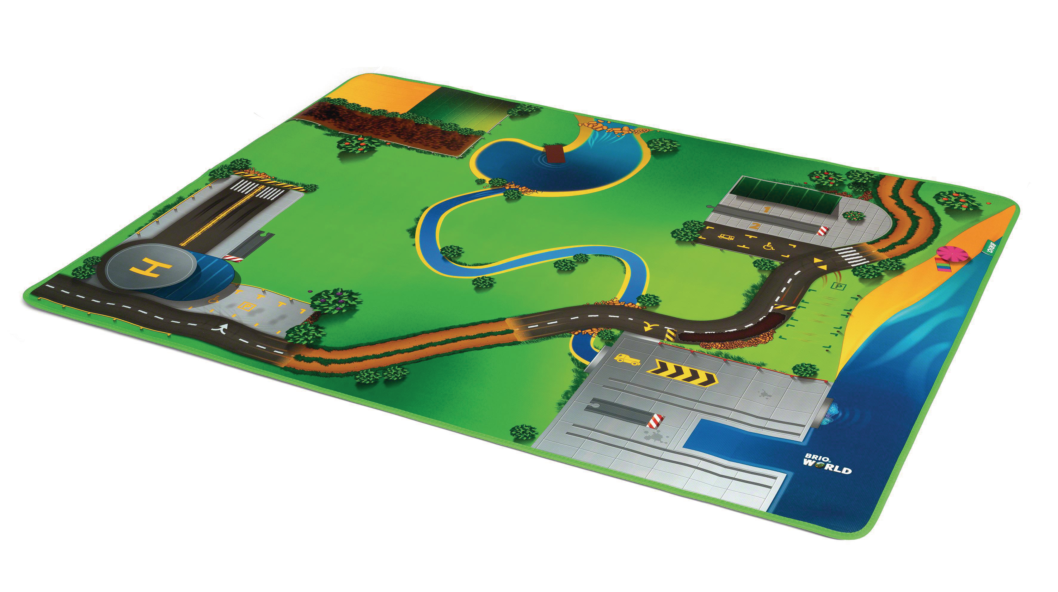 BRIO Eisenbahn-Spielmatte Eisenbahn Zubehör Mehrfarbig