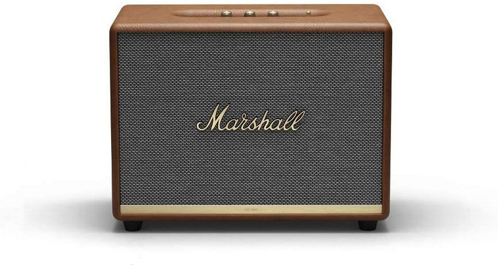 Altavoz inalámbrico - Marshall Woburn II, 110 W, Bluetooth 5.0, aptX, Multi-host, App, Marrón
