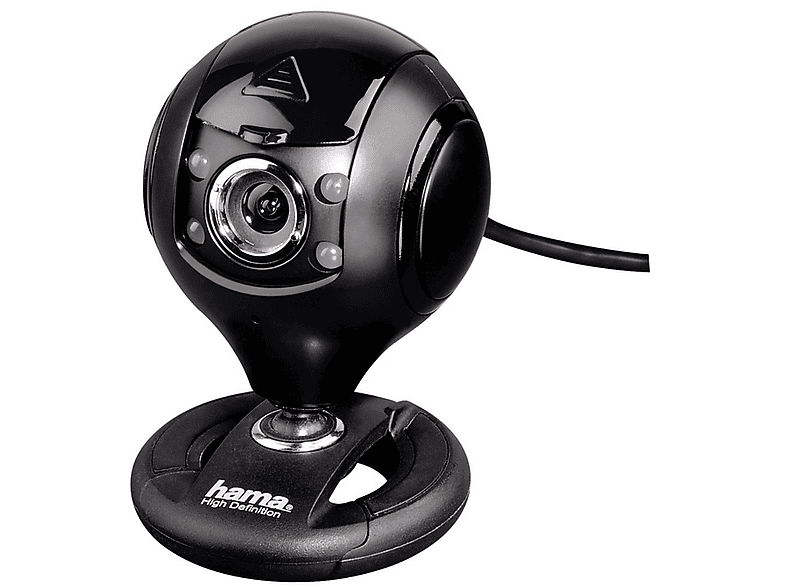 Cámara Webcam Para Pc Micrófono Usb 720p Hd Color Negro