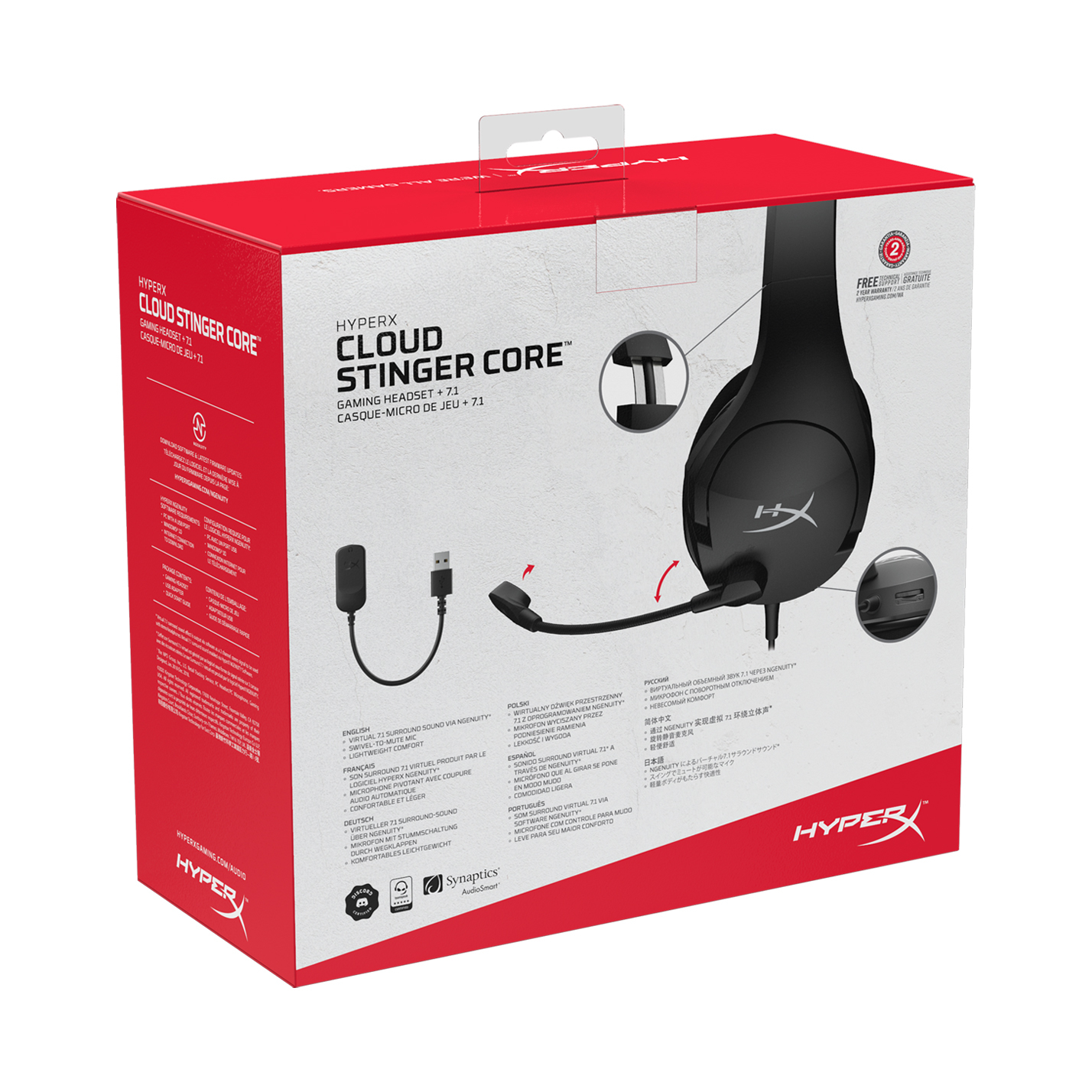 HYPERX Cloud Stinger Core 7.1 Gaming Kulaklık Siyah
