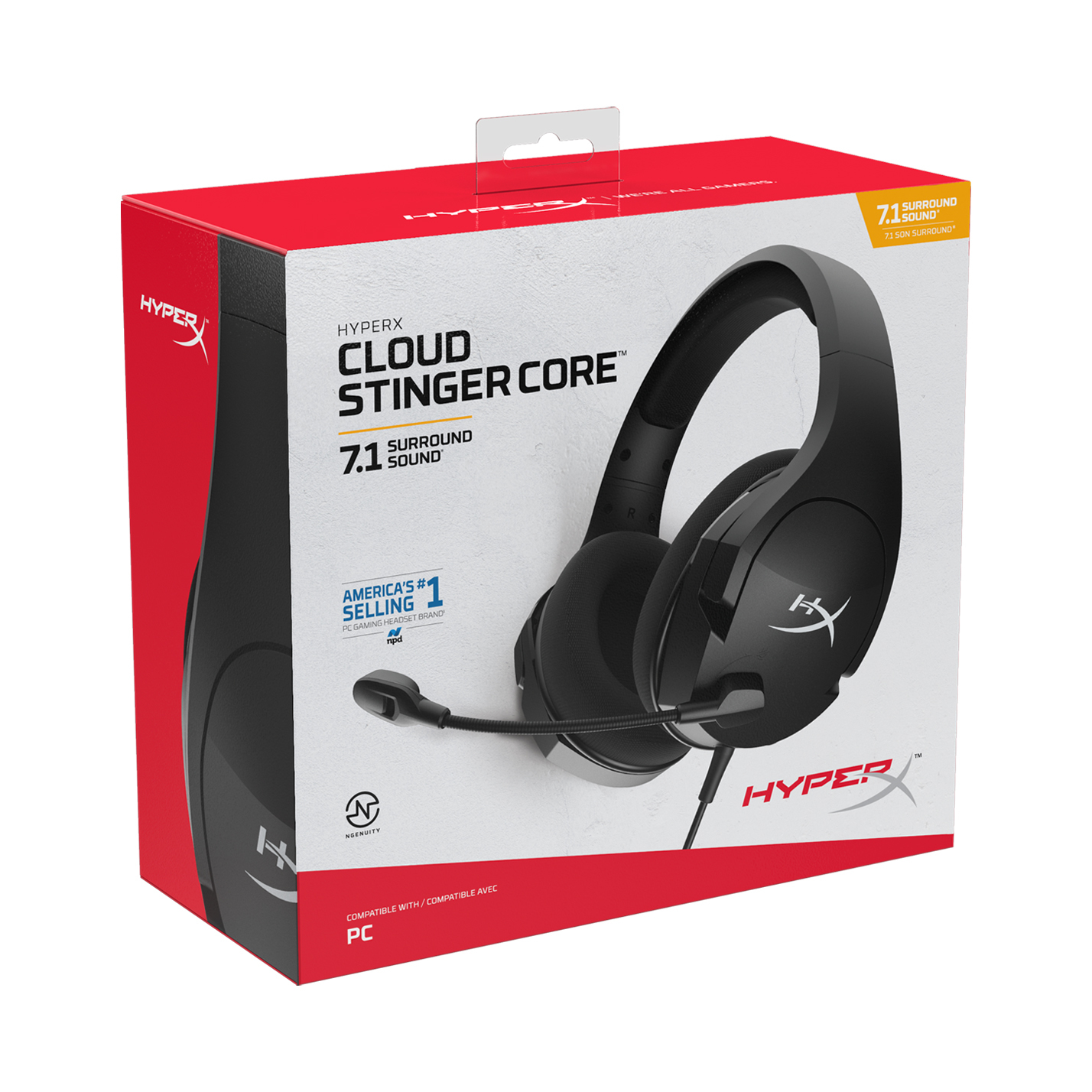 HYPERX Cloud Stinger Core 7.1 Gaming Kulaklık Siyah
