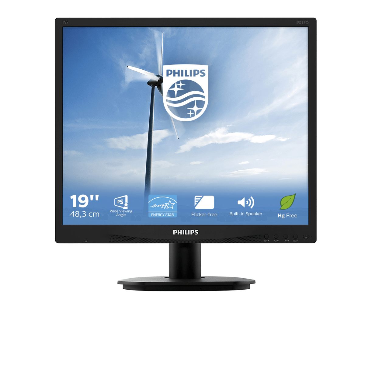 PHILIPS 19S4QAB/01 19 inç 5ms (Analog+DVI-D) Kare IPS Monitör