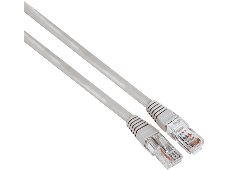 Cable de red Hama 00200909, 1.5 m, 1 GBit/s, U/UTP, CAT 5e, Enchufe RJ45, Gris
