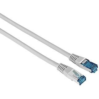 Cable de red - Hama 00200923, 3 m, 1 GBit/s, F/UTP, CAT 6, Enchufe RJ45, Gris