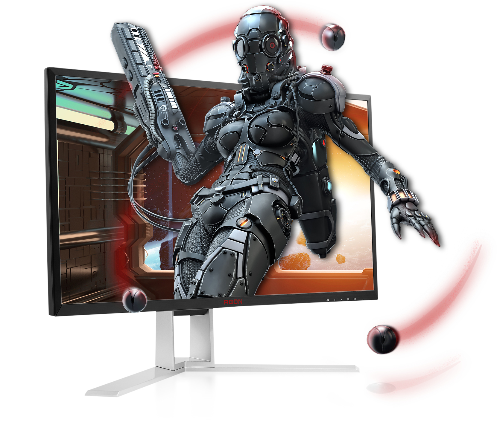 AOC AG241QX D-SUB+DVI+HD 23.8 inç Led Monitör