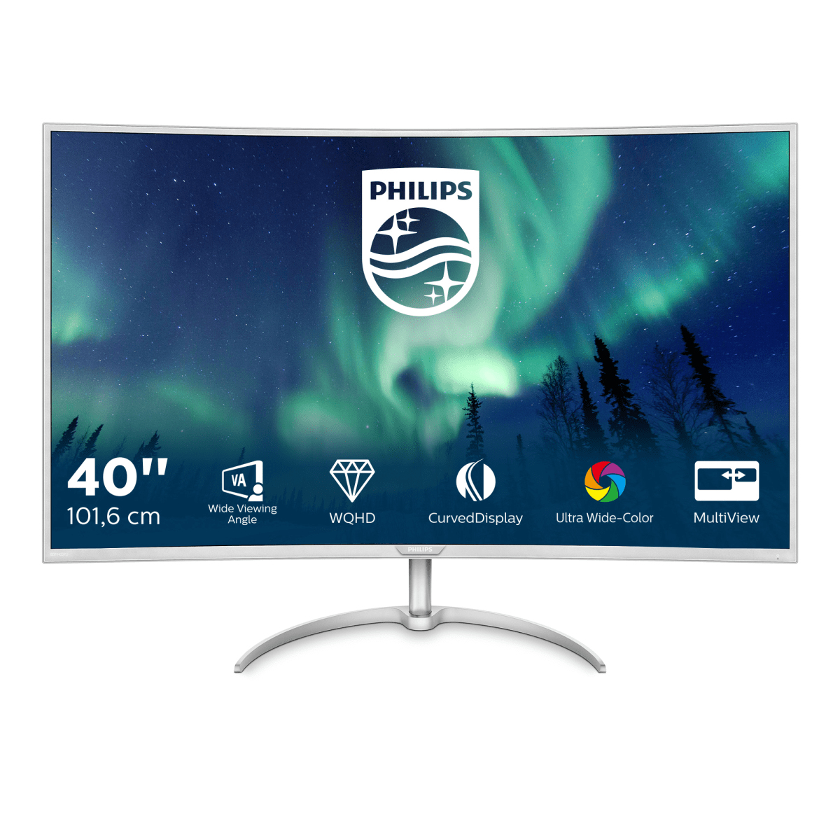 PHILIPS 40" 40" BDM4037UW/00- 4K 4ms MultiView Dp Port VA Curved Monitör 