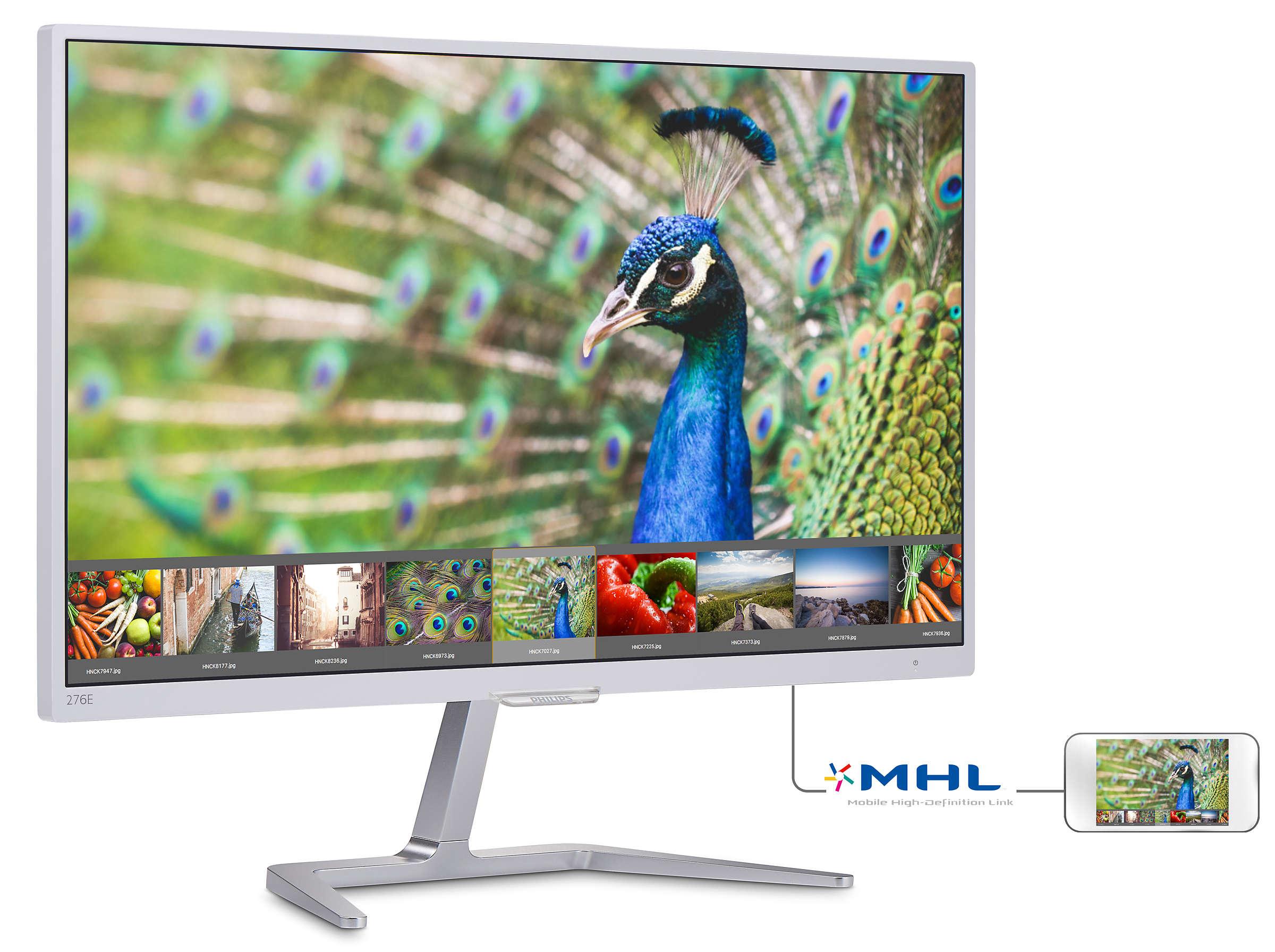 PHILIPS 276E7QDSW-00 27 İnç Full HD PLS LCD Monitör Beyaz
