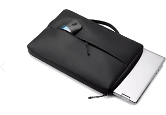 HP 14'' Üstten Kulplu Yandan Fermuarlı İnce Spor Laptop Çantası Siyah