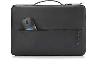 HP 15.6" Üstten Kulplu Yandan Fermuarlı İnce Spor Laptop Çantası Siyah
