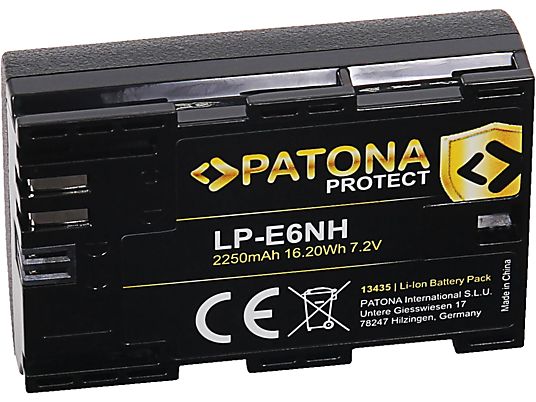 PATONA 13435 CAN LP-E6NH - Batteria di ricambio (Nero)