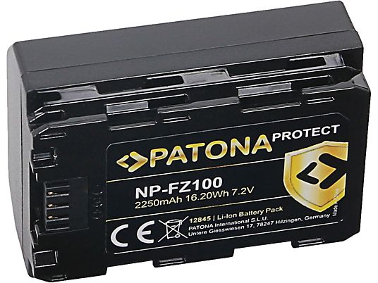 PATONA 12845 SON NP-FZ100 - Batteria di ricambio (Nero)