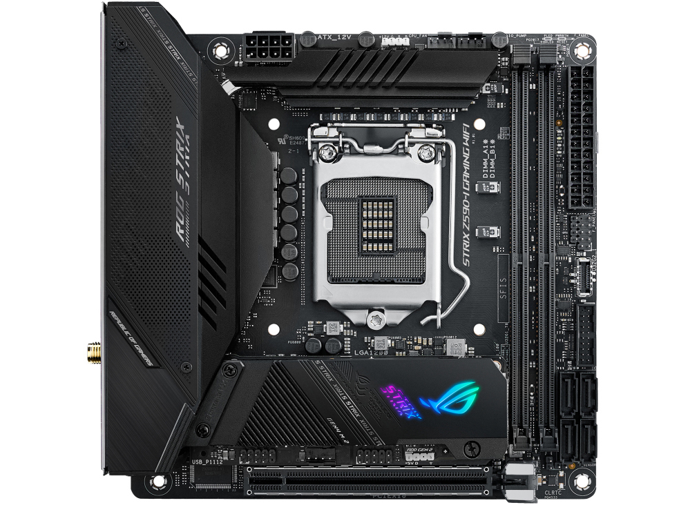 ASUS ROG STRIX Z590-I GAMING WIFI (90MB1680-M0EAY0) Mainboard Schwarz