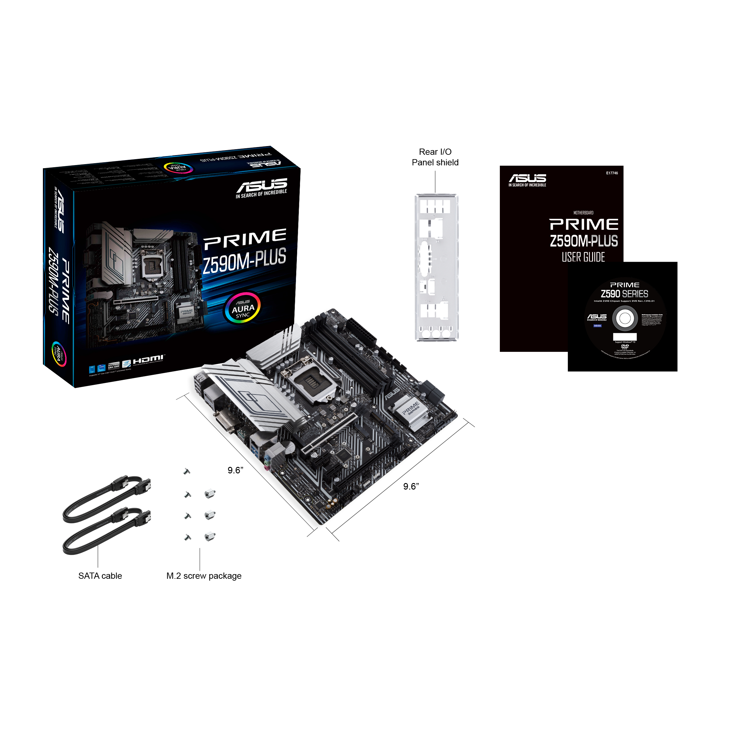ASUS PRIME Z590M-PLUS (90MB1690-M0EAY0) Mainboard Schwarz
