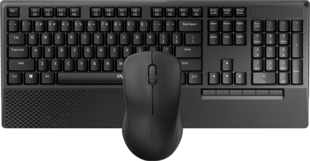 RAPOO Draadloos toetsenbord + Draadloze muis X1960 AZERTY (19458)