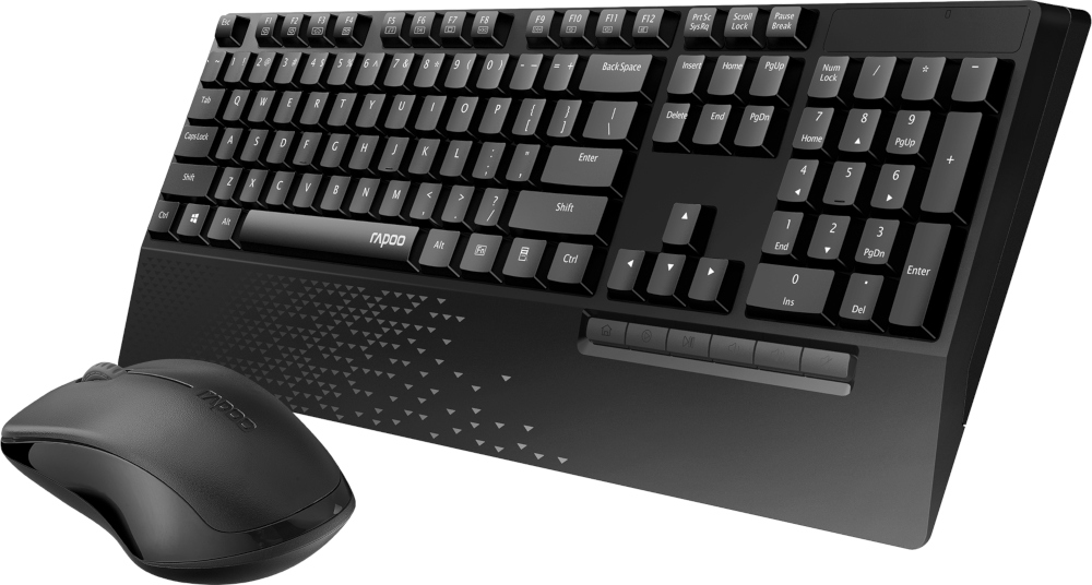 RAPOO Draadloos toetsenbord + Draadloze muis X1960 AZERTY (19458)