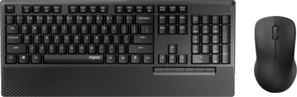 RAPOO Draadloos toetsenbord + Draadloze muis X1960 AZERTY (19458)