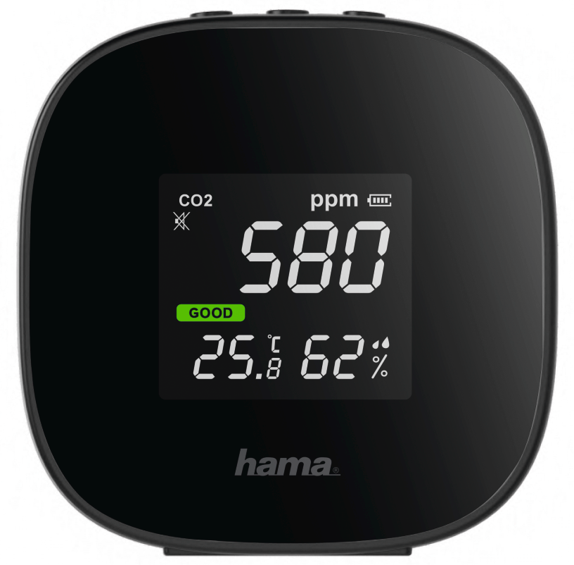 HAMA CO2 melder + Luchtkwaliteitsmeting (186434)