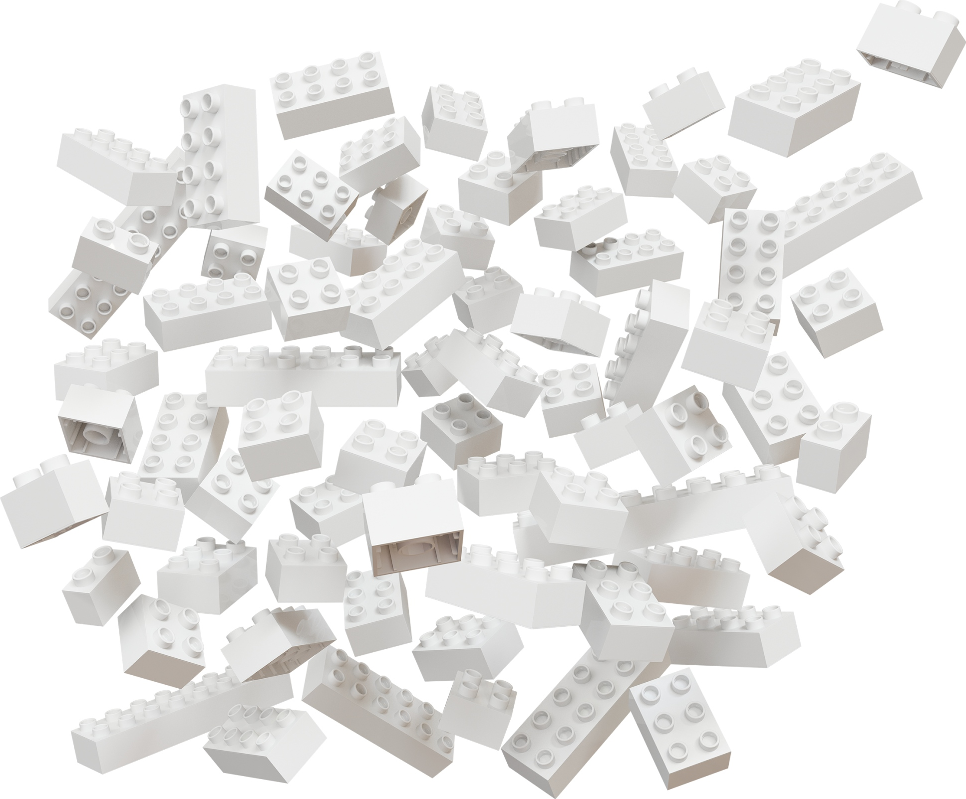 HUBELINO Ensemble de pièces de construction (120 pièces) - Blocs de construction (Blanc)
