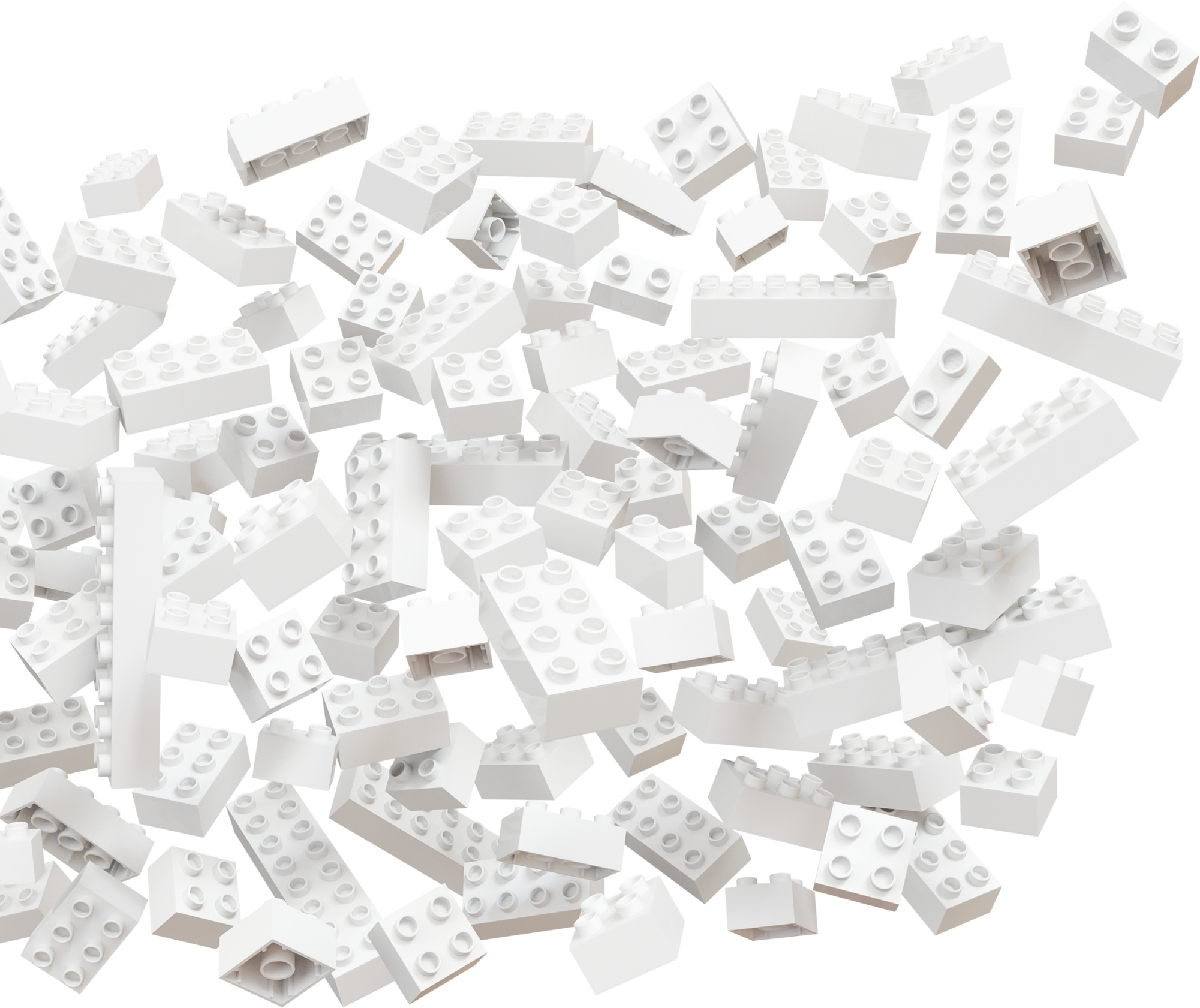 HUBELINO Ensemble de pièces de construction (120 pièces) - Blocs de construction (Blanc)