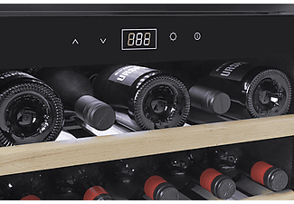 CASO 628 WINE SAFE 18 EB Weintemperierschrank (Einbaugerät, 127,75 kWh, EEK: G, Schwarz, Anzahl Flaschen: 18)
