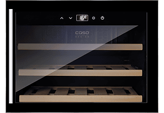 CASO 628 WINE SAFE 18 EB Weintemperierschrank (Einbaugerät, 127,75 kWh, EEK: G, Schwarz, Anzahl Flaschen: 18)