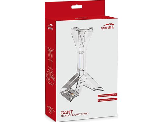 SPEEDLINK Gant - Supporto per auricolare (Trasparente)
