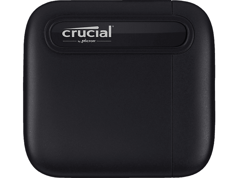 CRUCIAL X6 USB 3.1 Gen 2 Typ-C (10 GB/s) Festplatte, 1 TB SSD, extern, Schwarz