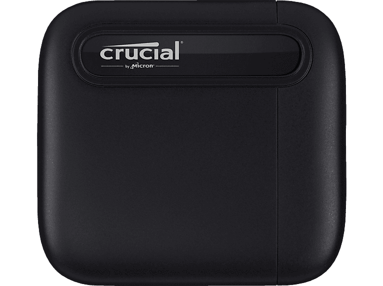 CRUCIAL X6 USB 3.1 Gen 2 Typ-C (10 GB/s) Sonderversion mit USB Adapter Festplatte, 2 TB SSD, extern, Schwarz | Externe USB SSD