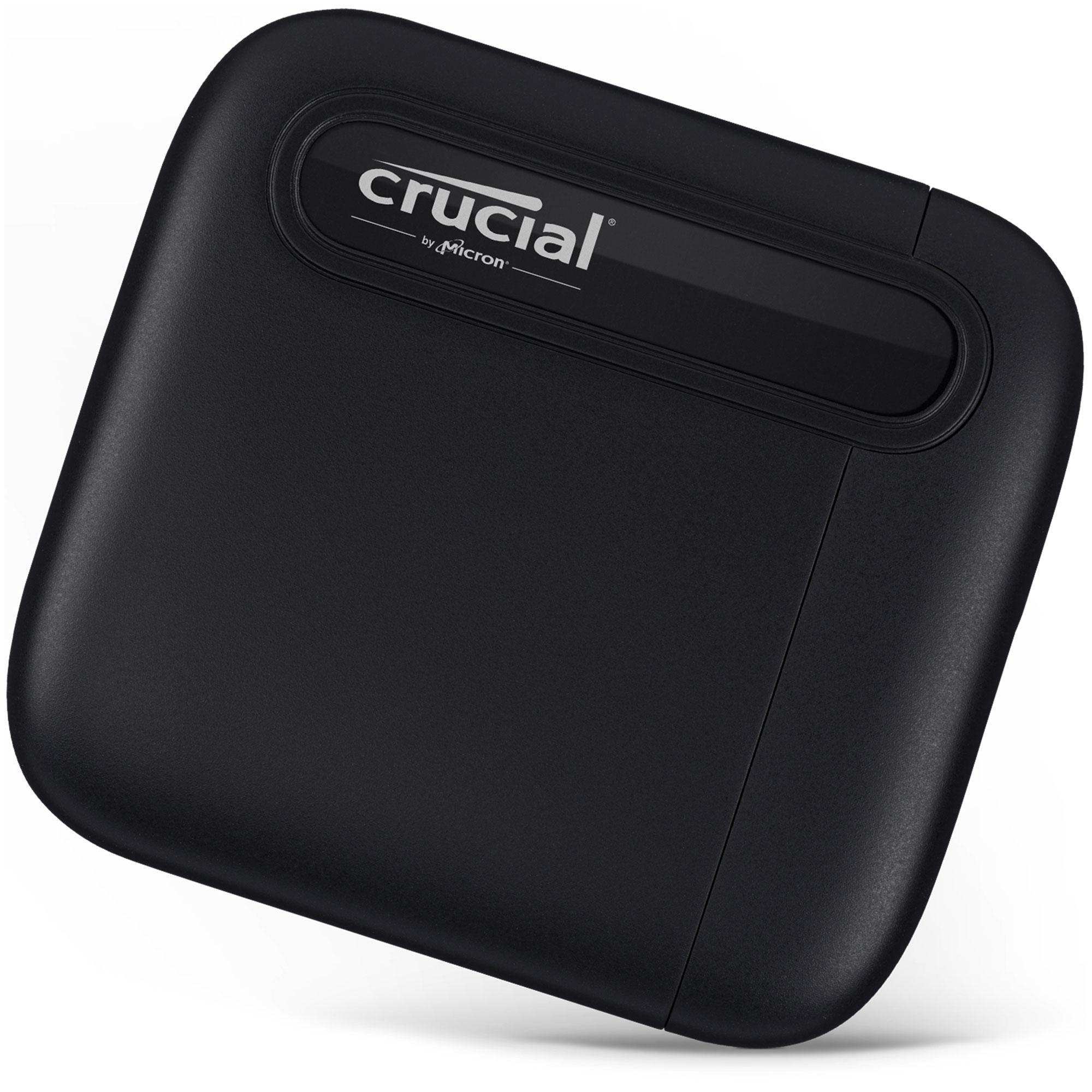 CRUCIAL X6 USB 3.1 Gen 2 Typ-C (10 GB/s) Festplatte, 4 TB SSD, extern, Schwarz