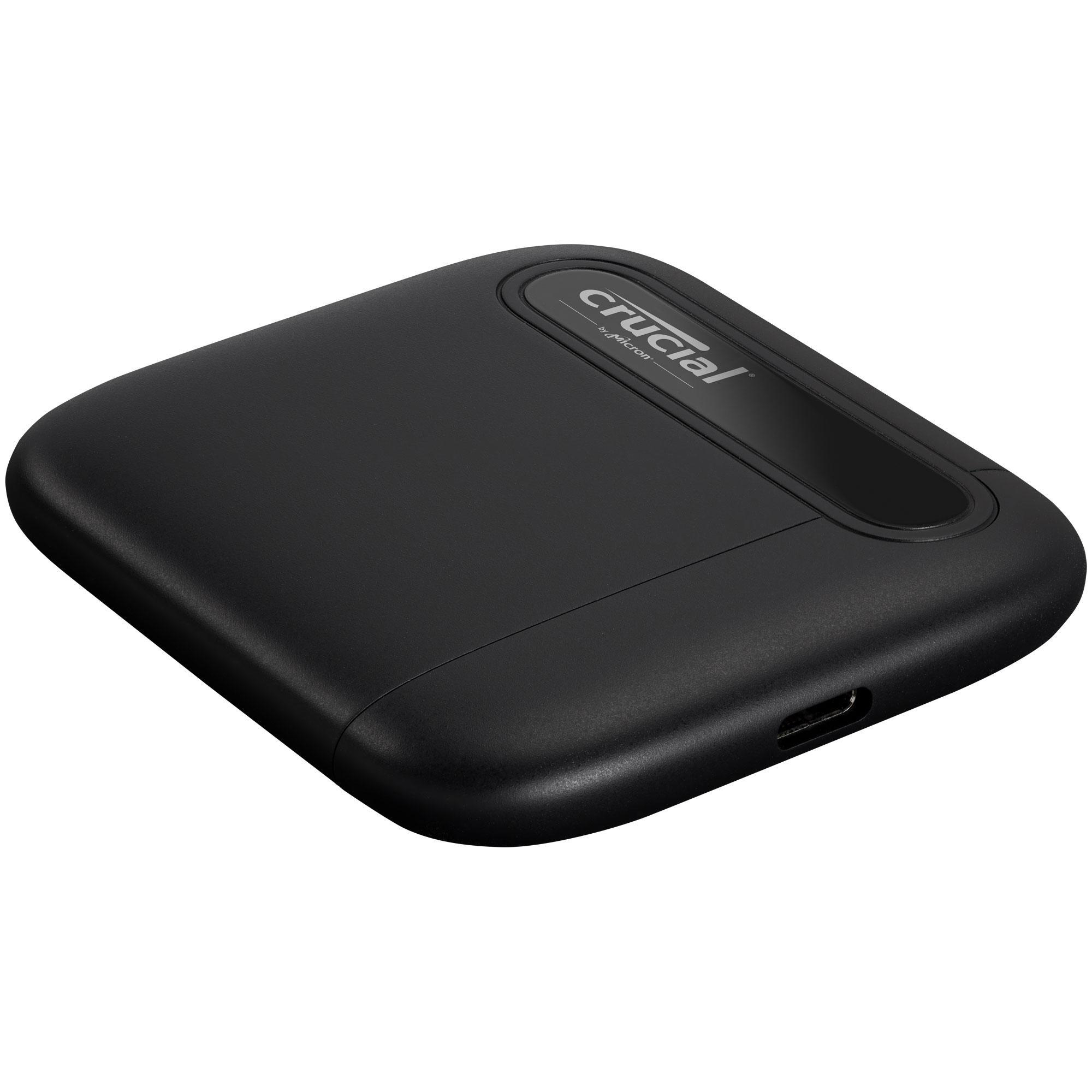CRUCIAL X6 USB 3.1 Gen 2 Typ-C (10 GB/s) Festplatte, 4 TB SSD, extern, Schwarz