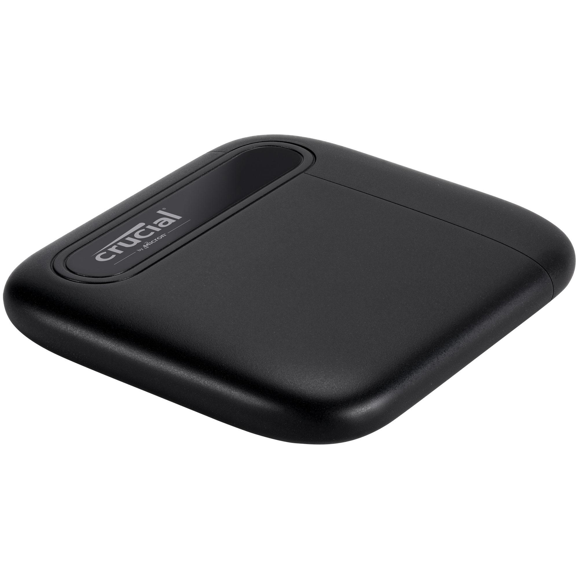 CRUCIAL X6 USB 3.1 Gen 2 Typ-C (10 GB/s) Festplatte, 4 TB SSD, extern, Schwarz