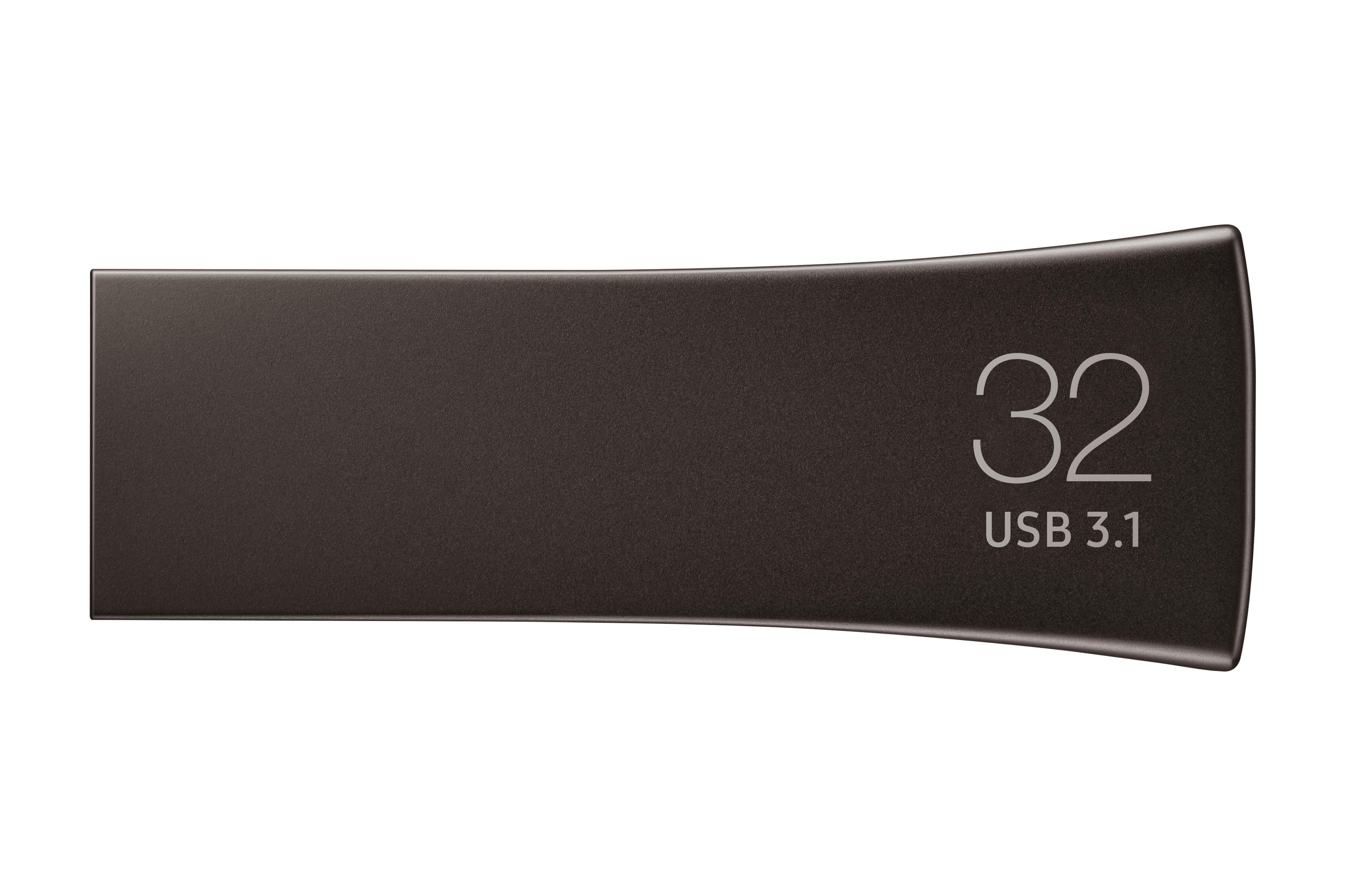 SAMSUNG Bar Plus USB-Stick, 32 GB, 200 MB/s, Titan Gray
