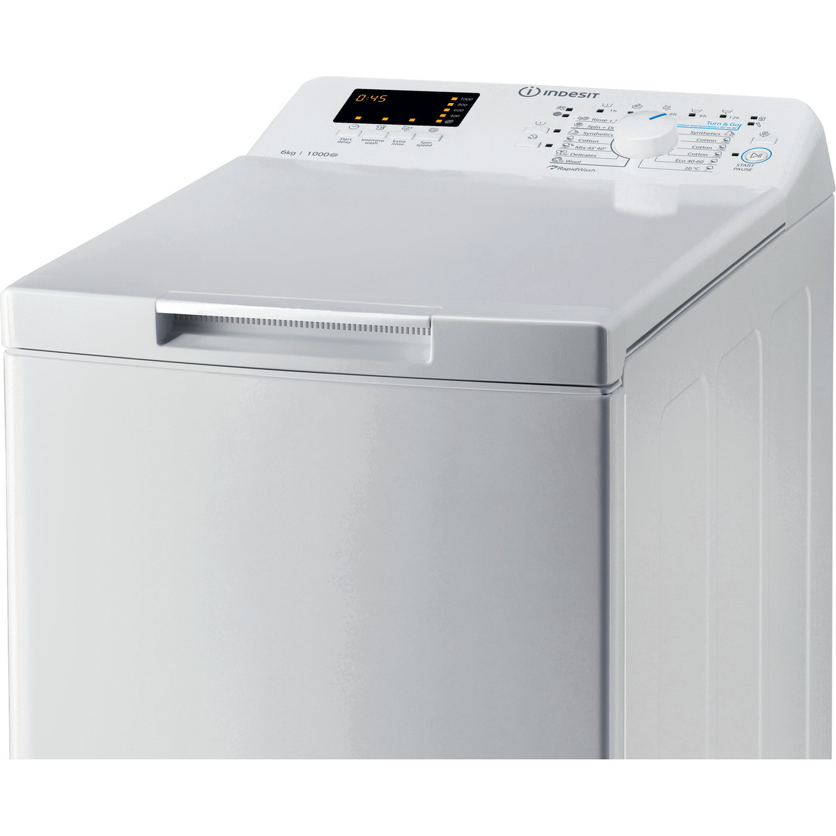 INDESIT BTW S60300 EU/N Felültöltős mosógép, Turn&Wash, gyors programindítás, 5 év motorgarancia