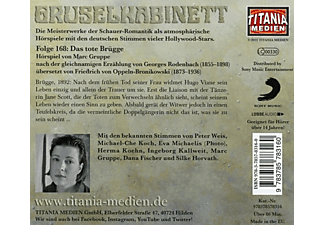 Gruselkabinett - 168/Das tote Brügge  - (CD)