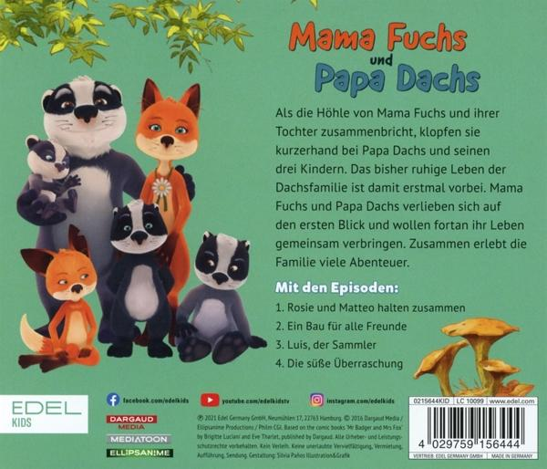 CD-Cover mit Cartoonfiguren. Der Hintergrund ist ein grüner Wald mit Bäumen.