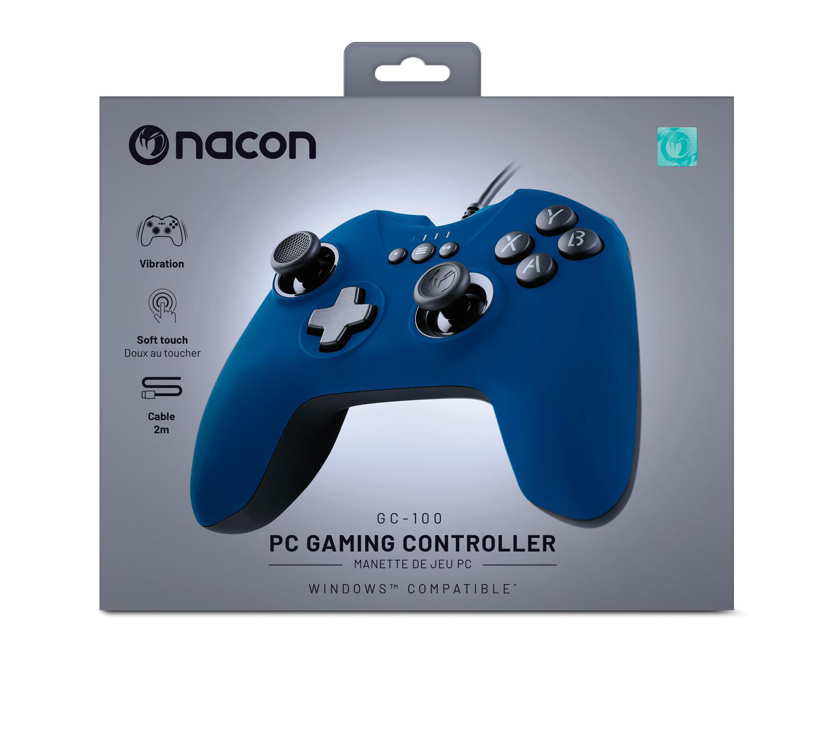 NACON Blau CONTROLLER für PC Blau PC Kabelgebunden GAMING Controller