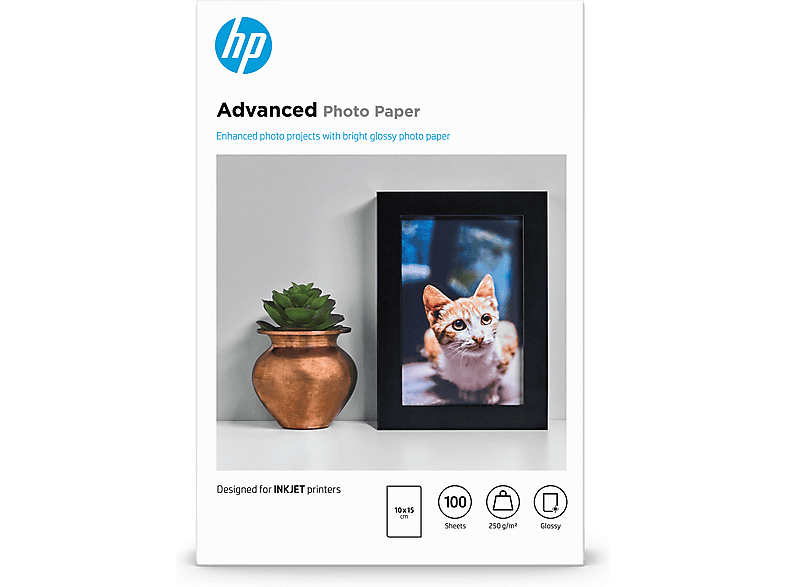 HP Advanced Fotopapier glänzend 10x15 Q8692A — Foto 5 von 5