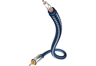 INAKUSTIK 408031 - Câble de caisson de basses mono (Bleu/Argent)