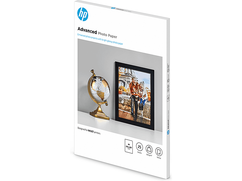 HP Fotopapier Advanced glänzend A4 (Q5456A) — Foto 3 von 5