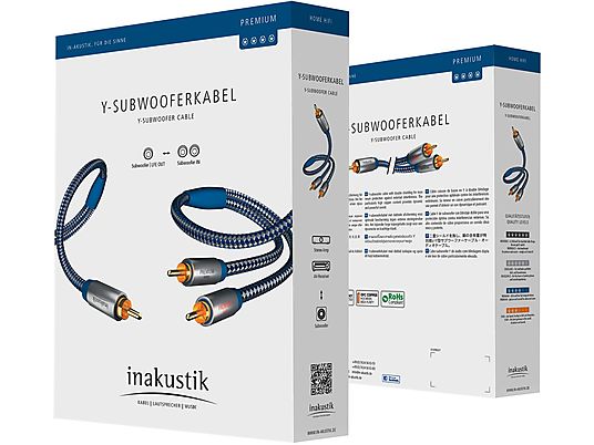 INAKUSTIK 0040802 - Câble audio (Bleu/Argent)