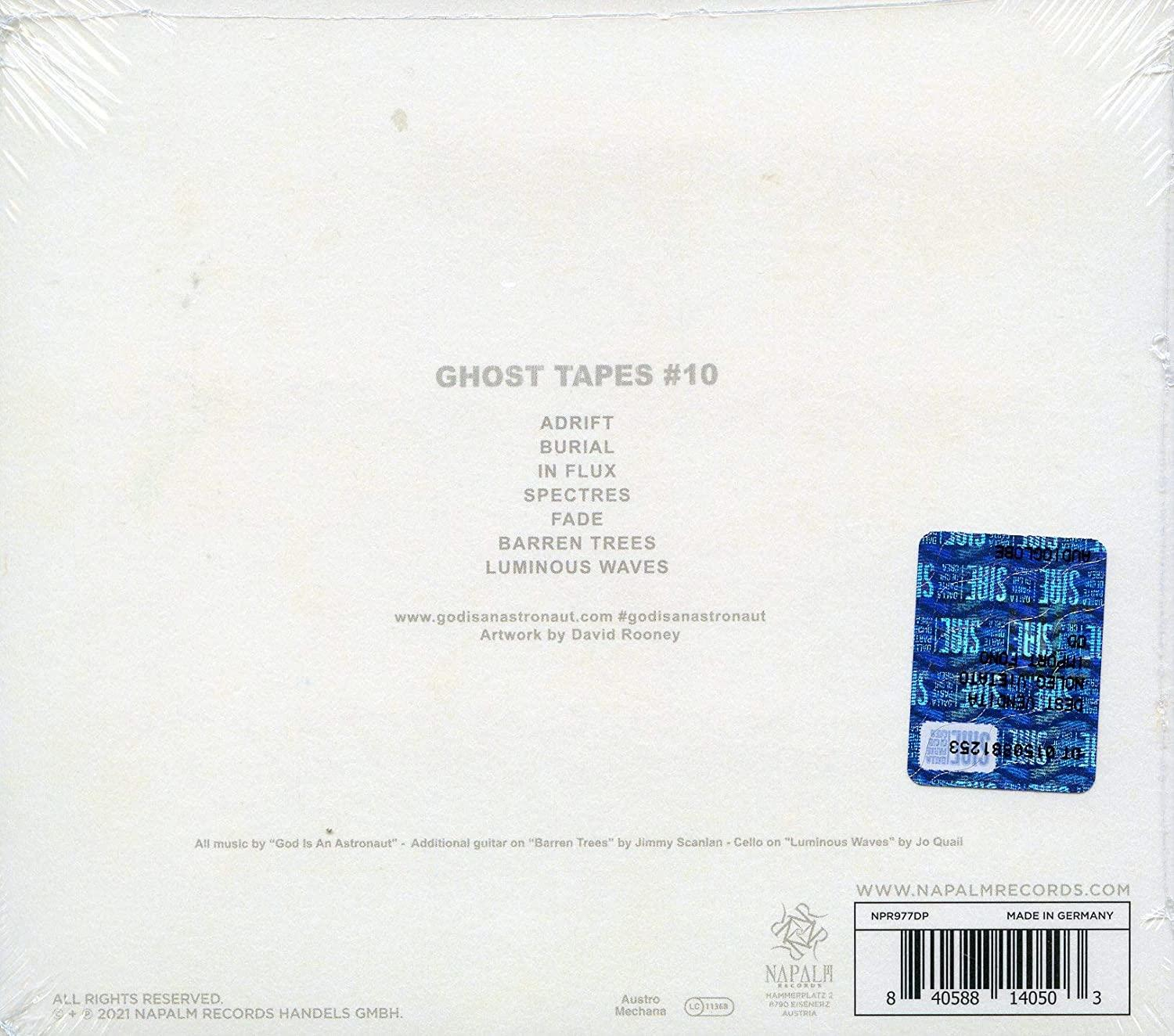 Weiße CD-Hülle mit Text und Logo, rechts ein Barcode.