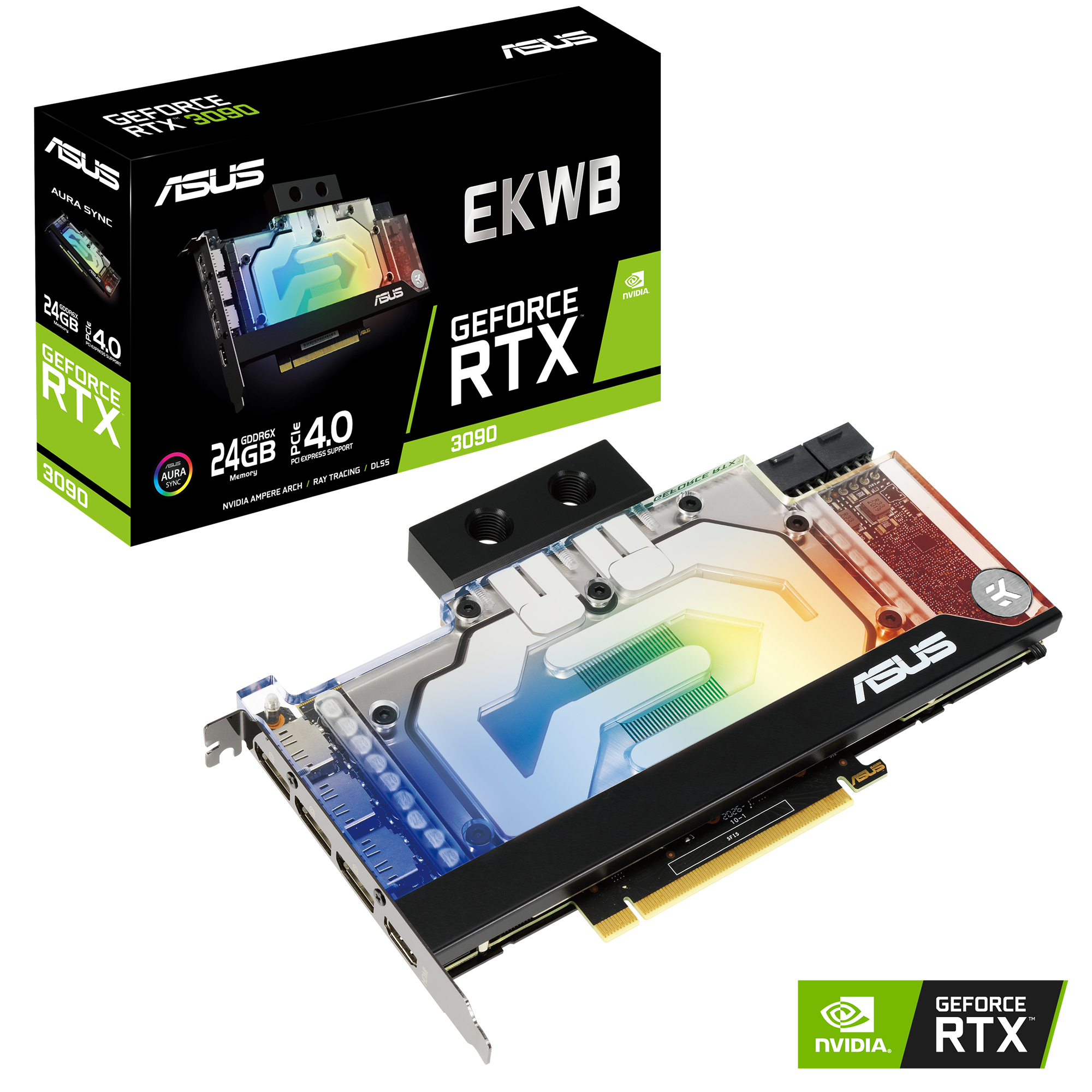 ASUS Grafikkarte GeForce RTX 3090 mit EK Water Block 24GB (RTX3090-24G-EK)