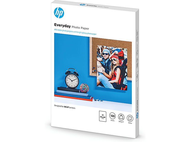 HP Everyday Fotopapier A4 glänzend 100 Blatt — Foto 2 von 5
