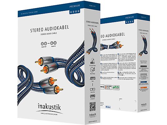 INAKUSTIK 0040403 - Câble audio (Bleu/Argent)
