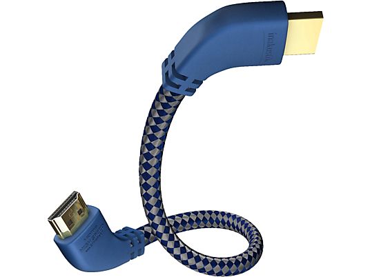 INAKUSTIK 00425015 - Câble HDMI (Bleu/Argent)