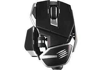 MAD CATZ R.A.T. DWS - Mouse da gioco, Wireless, Ottica con LED, 16000 dpi, Nero/Argento