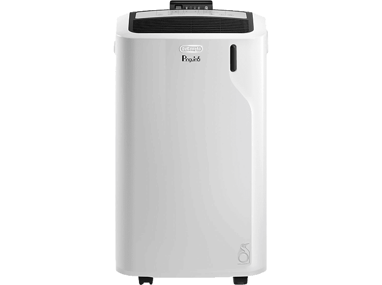 DELONGHI Pinguino PAC EM90 Silent, 3-in1: Kühlung, Entfeuchtung, Ventilation, leises mobiles Klimagerät Weiß (Max. Raumgröße: 90 m³, EEK: A)