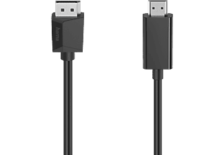 Adaptador | Hama 00200712, De conector DisplayPort HDMI, 1.5 m, Negro