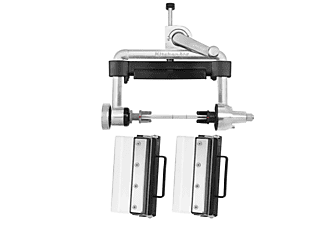 Cortador en espiral - KitchenAid 5KSMSCA, Para robot de cocina, Grosor ajustable, Metal, Plata
